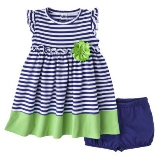 Just One YouMade by Carters Newborn Girls Dress Set   Navy/Green 9 M