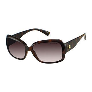 LIZ CLAIBORNE Bistro Square Sunglasses, Tortoise, Womens