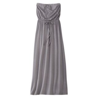 Mossimo Supply Co. Juniors Strapless Maxi Dress   Blue/Gray Stripe XS(1)