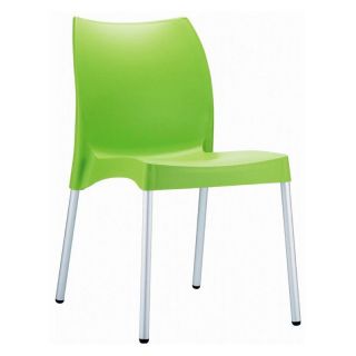 Compamia ISP049 APP Vita Resin Outdoor Dining Chair   Apple Green   Set of 2  