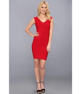 BCBGMAXAZRIA Makena Sweater Dress Womens Dress (Red)