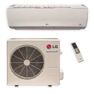 LG LS091HSV3 Ductless Air Conditioning, SingleZone Wall Mount Mini Split System w/ Heat Pump 9,000 BTU