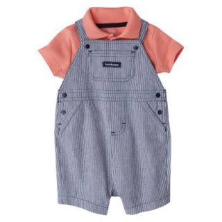 Just One YouMade by Carters Infant Boys Shortall Set   Orange/Dark Grey12M
