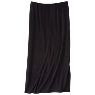 Mossimo Womens Knit Midi Skirt   Solid Black S