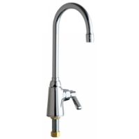 Chicago Faucets 350 ABCP Universal Gooseneck Single Hole Faucet
