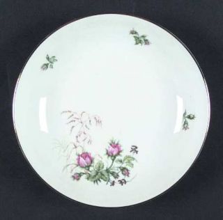 Heinrich   H&C Moss Rose (White Background, Coupe) Coupe Soup Bowl, Fine China D