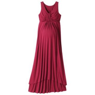 Merona Maternity Sleeveless Maxi Dress   Red XL