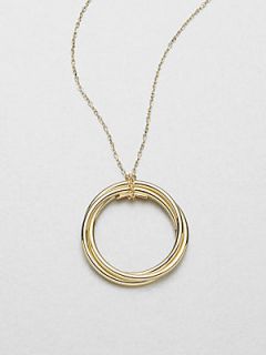 Roberto Coin 18K Gold Circle Pendant Necklace   Gold