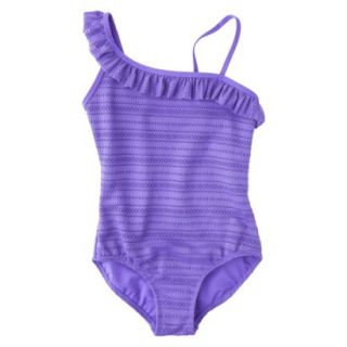 Xhilaration Girls 1 Piece Swimsuit   Purple XL