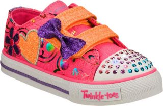 Infant/Toddler Girls Skechers Twinkle Toes Shuffles Double Adore   Pink/Multi V