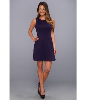 Jessica Simpson Sleeveless Dropped Flounce Skirt Dress w/ Style Lines JS3A5455 Womens Dress (Purple)