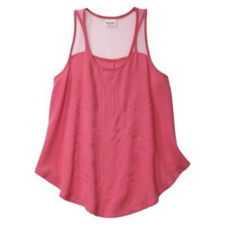 Mossimo Supply Co. Juniors Knit to Woven Tank   Washed Red XL(15 17)
