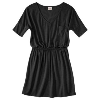 Mossimo Supply Co. Juniors V Neck Elbow Sleeve Dress   Black L(11 13)