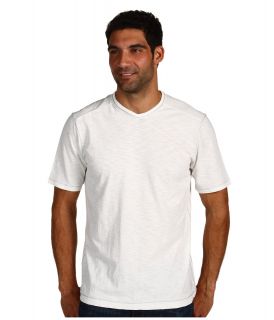 Tommy Bahama Denim Salerno Slub V Neck Tee Mens Short Sleeve Pullover (White)