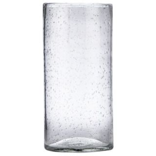 Threshold Bubble Glass Cylinder Vase   Clear 10.6