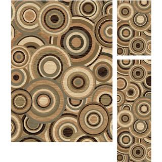 Rhythm 105382 Multi 3 piece Contemporary Area Rug Set (MultiSecondary Colors Beige, blue, green, black, brownShape RectangleTip We recommend the use of a non skid pad to keep the rug in place on smooth surfaces.All rug sizes are approximate. Due to the