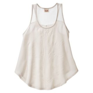 Mossimo Supply Co. Juniors Knit to Woven Tank   Dog Bone M(7 9)
