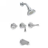American Standard 7225.733.295 Hampton Three Handle Tub and Shower Faucet with M