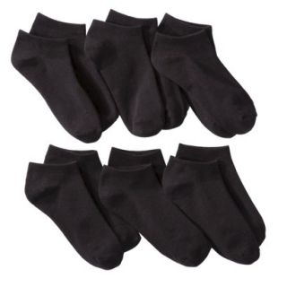 Merona Womens 6 Pack Low Cut Socks   Black One Size Fits Most