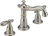 Delta 3555LFSS216SS Bathroom Faucet, Victorian TwoHandle Widespread, LeadFree Stainless Steel