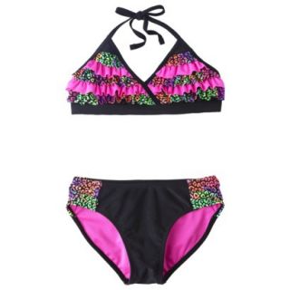 Xhilaration Girls Multicolor 2 Piece Swimsuit Set  XL
