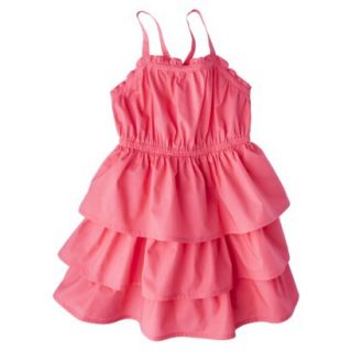 Cherokee Infant Toddler Girls Sleeveless Ruffle Dress   Fruit Punch Pink 5T
