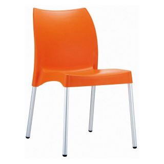Compamia ISP049 ORA Vita Resin Outdoor Dining Chair   Orange   Set of 2