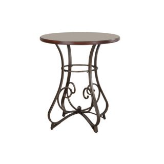 Powell Cafe Hamilton Pub Table in Matte Pewter and Bronze 697 404