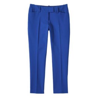 Mossimo Womens Tailored Stretch Ankle Pant   Blue 14
