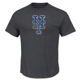 MLB Mens New York Mets Crew Neck T Shirt   Grey (L)