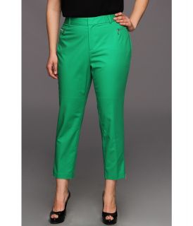 Calvin Klein Plus Size Skinny Pant w/Zippers Womens Casual Pants (Green)