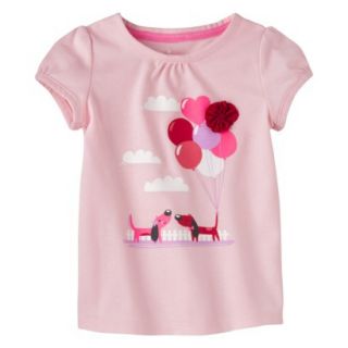 Circo Infant Toddler Girls Short sleeve Tee Shirt   Pouty Pink 24 M