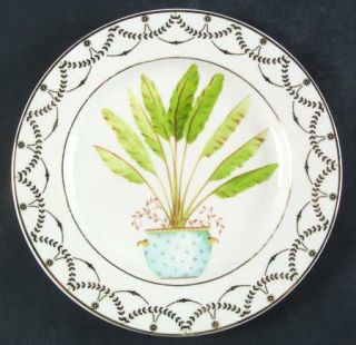 American Atelier Island Breeze Salad Plate, Fine China Dinnerware   Various Palm