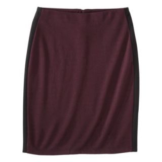 Mossimo Womens Ponte Color block Pencil Skirt   Purple/Black XL