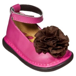 Little Girls Wee Squeak Ankle Strap Shoe   Hot Pink 5