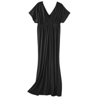 Merona Petites Short Sleeve Maxi Dress   Black MP