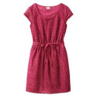 Merona Womens Lace Sheath Dress   Established Red   XL