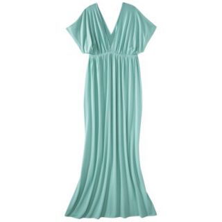 Merona Petites Short Sleeve Maxi Dress   Aqua Blue XXLP