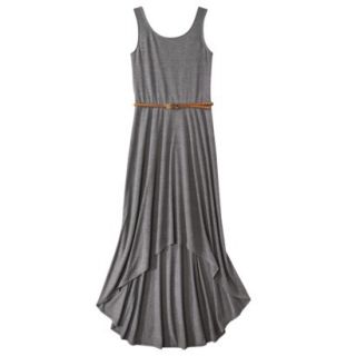 Xhilaration Juniors Belted High Low Maxi Dress   Gray S(3 5)