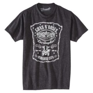 Guns N Roses Mens Graphic Tee   Charcoal Heather Gray S