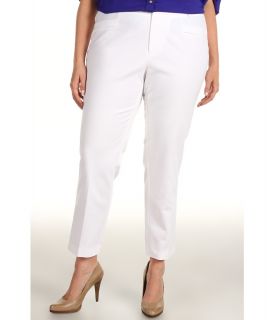 Calvin Klein Plus Size Slim Pant Womens Casual Pants (White)