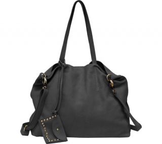 Womens Lucky Brand Cedar Tote   Black Lamba Leather Fashion Handbags
