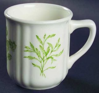 Richard Ginori Fresh Herbs Mug, Fine China Dinnerware   Multimotif,Herbs,Green R