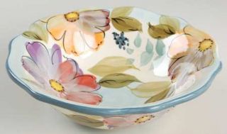 Gibson Designs Crazy Daisies Soup/Cereal Bowl, Fine China Dinnerware   Handpaint
