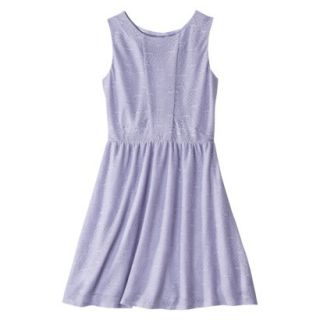 Xhilaration Juniors Lace Fit & Flare Dress   Lavender L(11 13)