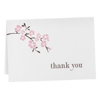 Cherry Blossom Thank You Cards   50ct