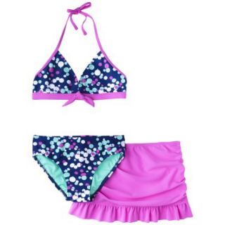 Xhilaration Girls 2 Piece Dot Swimsuit Set  XL