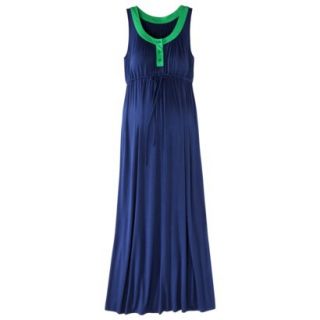 Liz Lange for Target Maternity Sleeveless Colorblock Maxi Dress   Blue/Green L