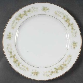 Fine China of Japan Natalie Salad Plate, Fine China Dinnerware   Tan & White Flo