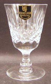 Edinburgh Crystal Appin (Cut) White Wine   T601, Vertical Cut, Crisscross Cut
